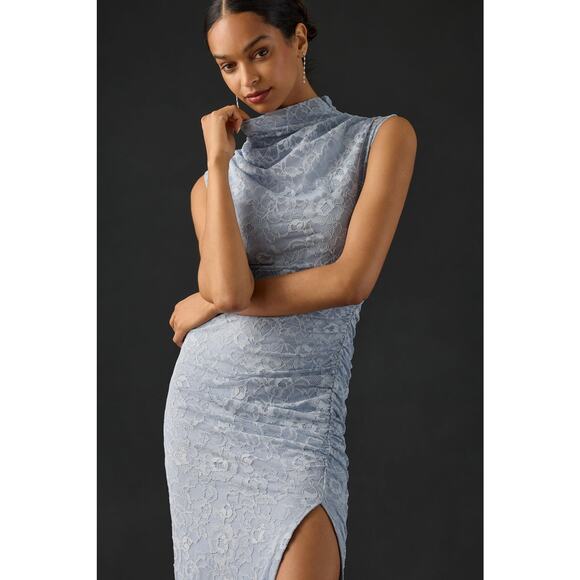 Anthropologie Maya Ruched Cowl-Neck Dress: Lace Edition - New XL - Picture 3 of 4